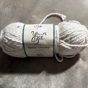 Feelin’ Chunky yarn in Color Confetti, Cotton Blend Chunky Yarn